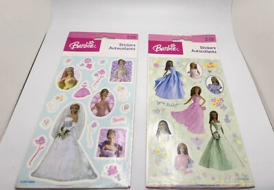 Барби наклейки песочный лев комплект из 3 свадьбы выпускного вечера платье вверх розовый ретро Барби - Изображение 1 из 4