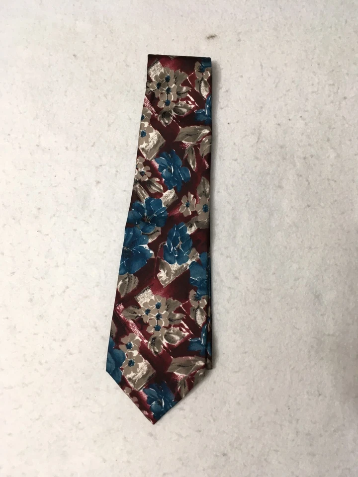 floral  Mens Tie Necktie American traditions Classic Length - Image 1 of 3