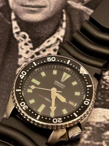 Vintage Seiko Diver's Men's Automatic Watch 7002-7001 Nov 1991 SUPER CLEAN - Picture 1 of 12