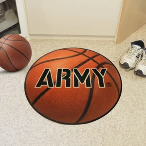 NCAA - Army West Point Black Knights Basketball Rug - 27in. Diameter - Picture 1 of 5