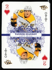 2022-23 O-Pee-Chee Playing Cards Tanner Jeannot #2HEARTS - Picture 1 of 2