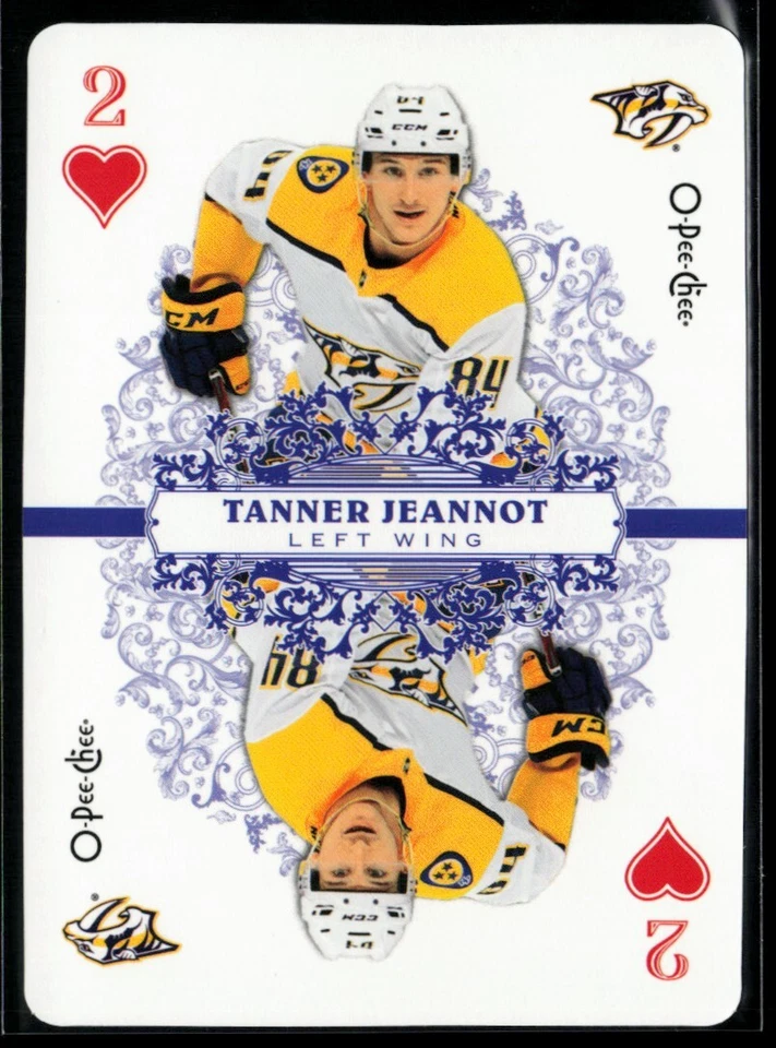 2022-23 O-Pee-Chee Playing Cards Tanner Jeannot #2HEARTS - Image 1 of 2