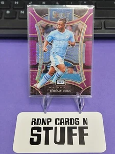2023-24 Panini Select FIFA - Mezzanine Purple Mojo Prizm #114 Jeremy Doku - Picture 1 of 2