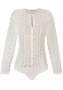 B-Ware / 2. Wahl Damen Trachtenbody Dani creme Stockerpoint Blusenbody Spitze - Bild 1 von 1