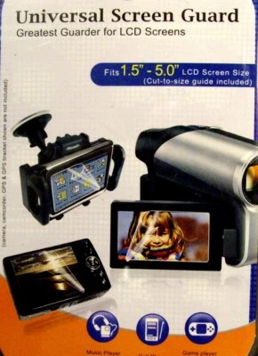 3 NEW Screen Guard LCD Protector For all screens up to 5" ( 1.5 to 5"). - Image 1 of 3