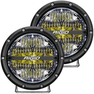 RIGID 360 Shreddy Series 6 Inch Round Pair Off-Road LED Light Drive White Beam - Picture 1 of 12