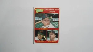 Topps Baseball Card 1965 #3 A.L Home Run Leaders Harmon Killebrew - Foto 1 di 2