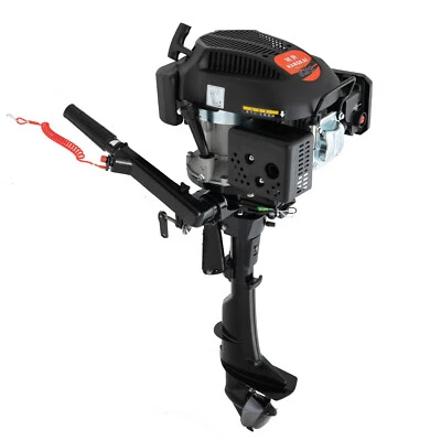 6 HP 4 Stroke Heavy Duty Outboard Motor Marine Boat Engine  Air Cooling 2500RPM - Image 1 of 4