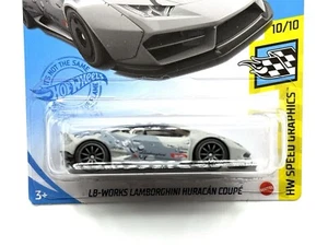 CUSTOM Hot Wheels LB-Works Lamborghini Huracan Coupe Real Riders Wheel Swap Gray - Picture 1 of 8