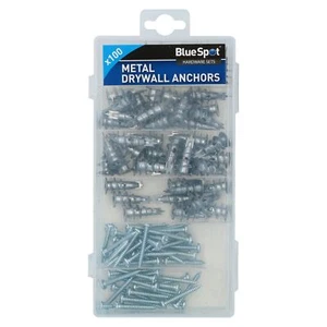 Tapones RAWL de velocidad de pared seca de yeso + sujetadores de tornillos de metal 100 piezas - Imagen 1 de 3