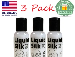 3 PACK LIQUID SILK 50ml / 1.69oz x3 - Travel Size USA SELLER - FREE SHIPPING NEW - Picture 1 of 3