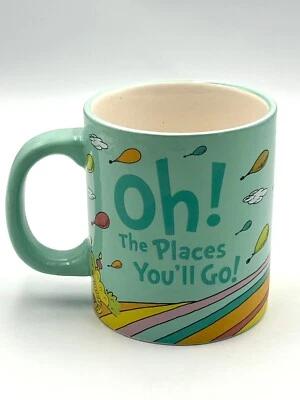 Taza de café de cerámica verde DR SEUSS Oh The Places You'll Go Foto 1 de 4