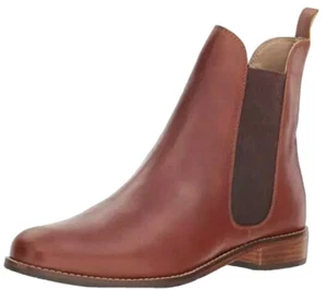 Joules Womens Westbourne Chelsea Boots Tan Leather Size 37 EU / 6 US - Picture 1 of 6