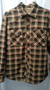 Camisa escocesa a cuadros AFS JEEP para mujer botones a presión bolsillos forrados de lana talla 12 - Imagen 1 de 12