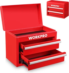 Mini Cassetta Degli Attrezzi in Metallo Con 2 Cassetti E & Superiore, 27,5 X 15  - Foto 1 di 12