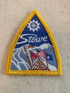 Vintage Stowe Ski Area Patch Vermont VT. Excellent Condition. New - Picture 1 of 3