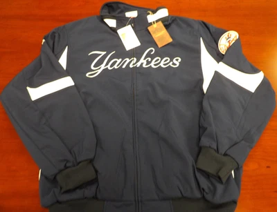 CHAQUETA MITCHELL & NESS MLB NEW YORK YANKEES TEAM DUGOUT AZUL MARINO TALLA 2XLB Foto 1 de 4