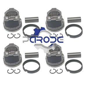 4 pcs New STD Piston & Piston Ring Fit For Deutz F4M2011 BF4M2011 Engine - Picture 1 of 3