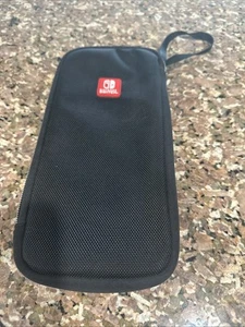 Nintendo Switch Carrying Case Black EUC Soft Shell Fuzzy Interior - Picture 1 of 10