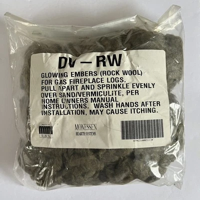 Monessen Hearth Systems brasas brilhantes lã de rocha 4 oz DV-RW - Imagem 1 de 4