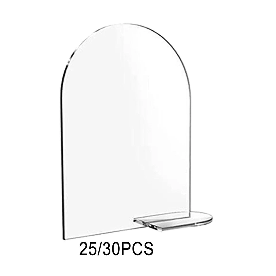 Acrylic Signs Holder Place Cards with Stand Clear Arch Acrylic Signs for - image 1 of 1