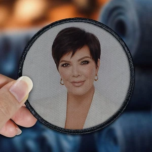 Parche Kris Jenner coser/planchar con borde bordado para sombreros, camisas - Imagen 1 de 10