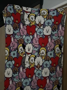 BTS BT21 Line Friends Blanket official goods K-pop - Picture 1 of 5