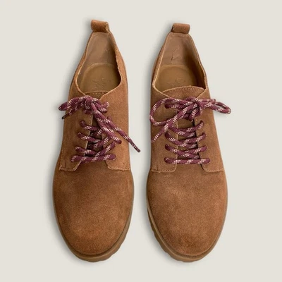 Crown Vintage Lowell Gamuza con Cordones Oxford Coñac Marrón Suela de Tacos para Mujer Talla 7.5M” Foto 1 de 4