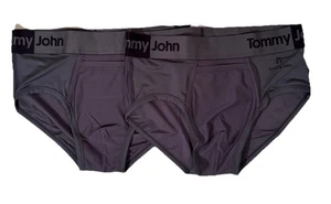 Lot Of 2 Men's Tommy John 360 Sport Brief Gray Large - Picture 1 of 4