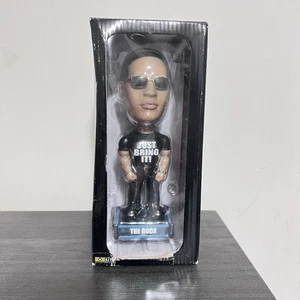 Vintage 2002 WWE WWF SUPERSTARS THE ROCK Dwayne Johnson TOYSITE Wackelkopf - Bild 1 von 5
