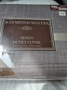 Raymond Waites Duvet Cover Versailles Wisteria DUSTY PURPLE COLOR Silk NOS 2008 - Picture 1 of 12
