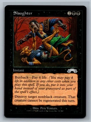 Magic The Gathering Exodus Slaughter #74/143 MTG TCG CCG - Image 1 of 2