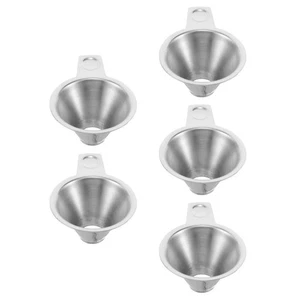 5 PCS Stainless Steel Canning Funnel Wide Mouth for Bottles Mason Jar - Picture 1 of 12