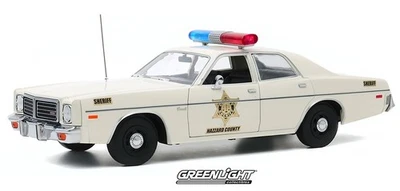 GREENLIGHT,DODGE Coronet 1975 Hazzard County Sheriff, 1/18, GREEN19092 - Image 1 of 3
