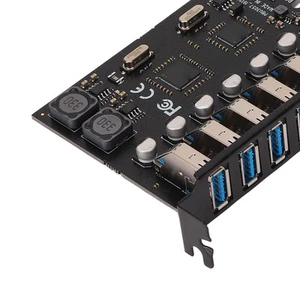 PCIE To USB 3.0 Expansion Card 5Gbps High Speed 4A Power Supply VIA Chip PCB Hot - Bild 1 von 22