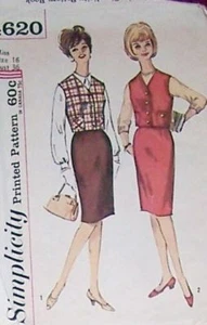 Vintage Weskit & Rock Schnittmuster/Kleiderherstellung S4620 - Bild 1 von 1