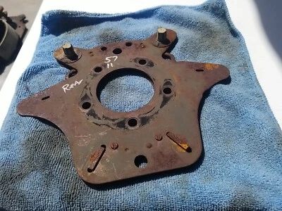 1957 1958 PLYMOUTH DODGE TRASERO 11 PULGADAS ZAPATA DE FRENO SOPORTE PLACA DE AJUSTE  Foto 1 de 4