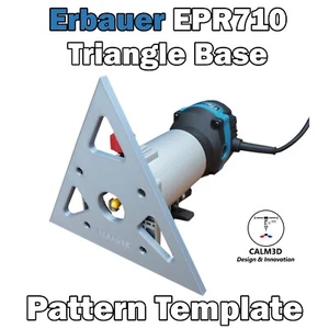 Erbauer EPR710 Triangle Trim Router Sub-Base –create patterns - INC P&P - Picture 1 of 14