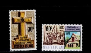 Norfolk Island Scott #190-91, Singles 1975 Barnabis FVF MNH - Picture 1 of 1