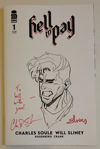 "HELL TO PAY 1 CASI NUEVO 1:150 FIRMADO Y BOCETO ""A HELL WITH YOU!" SOULE & SLINEY - Imagen 1 de 2