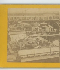 Section of Grounds Paris Exposition France Stereoview - Picture 1 of 3