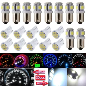 20x T10 BA9S 168 1816 LED Instrument Panel Gauge Cluster Dash Light Bulbs 194 57 - Foto 1 di 18