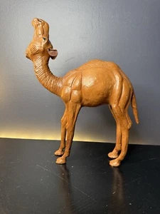 Vintage Leather Wrapped Camel Statue Figure 14" READ DESCRIPTION - Picture 1 of 8