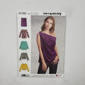 Simplicity 8788 R5 Misses Womens Shirt Sewing Pattern 14-22 NEW UNCUT - Picture 1 of 3
