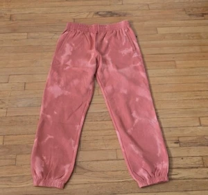 Adidas Junior Peach Tie-dye Cotton-Blend Sweatpants Fleece Jogger Size XL - Picture 1 of 8