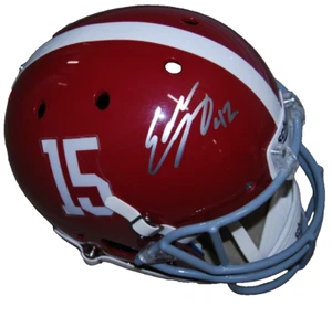 EDDIE LACEY signed (ALABAMA CRIMSON TIDE) F/S football helmet JSA WB747265 - Picture 1 of 2