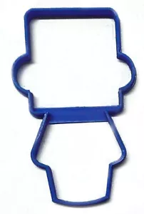 BOY BODY WITH SQUARE HEAD HAT OUTLINE VINTAGE KIDS TOY COOKIE CUTTER USA PR3075 - Picture 1 of 10