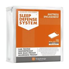 HOSPITOLOGY PRODUCTS Mattress Encasement - Zippered Bed Bug Dust Mite Proof H...