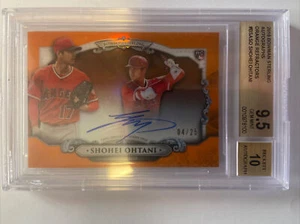 2018 Shohei Ohtani Bowman Rookie Auto Orange Refractor #04/25 BGS 9.5/10