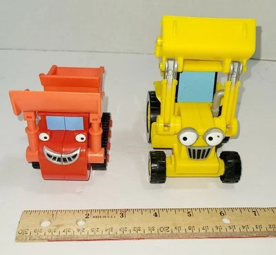 Bob The Builder Muck the Dump Truck 4" y Scooper Digger 5" vehículos de plástico x 2 Foto 1 de 4